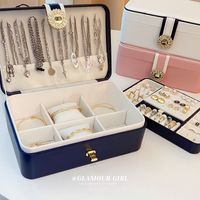 Fashion Solid Color Metal Jewelry Boxes 1 Piece main image 6