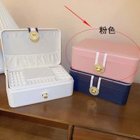 Fashion Solid Color Metal Jewelry Boxes 1 Piece sku image 3