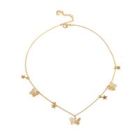 Fashion Star Butterfly Alloy Birthday Women's Layered Necklaces 1 Piece main image 3