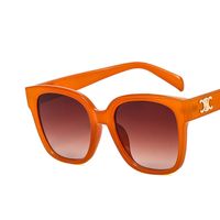 Retro Color Block Ac Uv Protection Square Full Frame Women's Sunglasses sku image 6