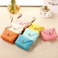 Unisex Solid Color Pu Leather Buckle Coin Purses main image 4