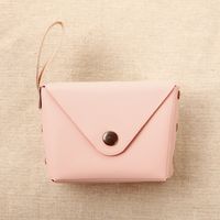 Unisex Solid Color Pu Leather Buckle Coin Purses sku image 6