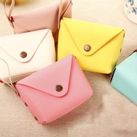 Unisex Solid Color Pu Leather Buckle Coin Purses main image 1