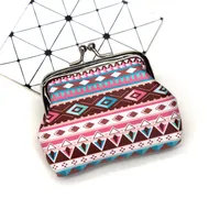 Women's Geometric Pu Leather Buckle Coin Purses sku image 1