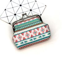 Women's Geometric Pu Leather Buckle Coin Purses sku image 6