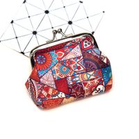 Women's Geometric Pu Leather Buckle Coin Purses sku image 3