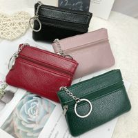 Women's Solid Color Pu Leather Zipper Coin Purses main image 1