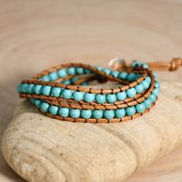 1 Piece Ethnic Style Colorful Turquoise Beaded Unisex Bracelets main image 5