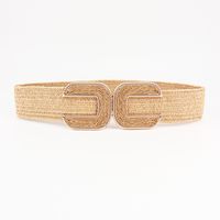 Cinturones Tejidos De 1 Pieza De Aleación De Letras A La Moda Para Mujer sku image 4