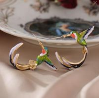 Cute Bird Copper Plating Earrings 1 Pair sku image 2