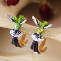 Cute Bird Copper Plating Earrings 1 Pair sku image 3