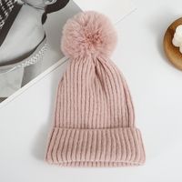 Unisex Simple Style Solid Color Pom Poms Crimping Wool Cap sku image 8