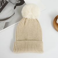 Unisex Simple Style Solid Color Pom Poms Crimping Wool Cap sku image 11