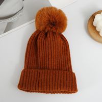 Unisex Simple Style Solid Color Pom Poms Crimping Wool Cap sku image 9