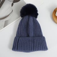 Unisex Simple Style Solid Color Pom Poms Crimping Wool Cap sku image 10