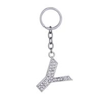 Mode Lettre Alliage Diamant Unisexe Pendentif De Sac Porte-clés sku image 25