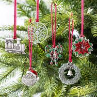 Christmas Fashion Flower Iron Party Hanging Ornaments main image 1