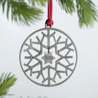 Christmas Fashion Flower Iron Party Hanging Ornaments sku image 8