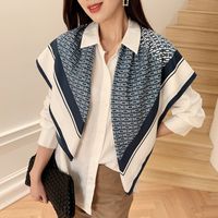 Women's Fashion Geometric Satin Silk Scarves main image 1