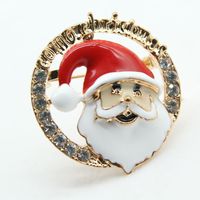 Fashion Christmas Tree Elk Alloy Plating Rhinestones Women's Brooches sku image 19