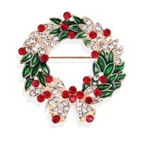 Fashion Christmas Tree Elk Alloy Plating Rhinestones Women's Brooches sku image 32