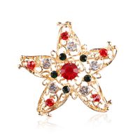 Fashion Christmas Tree Elk Alloy Plating Rhinestones Women's Brooches sku image 1