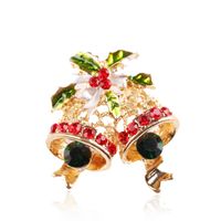 Fashion Christmas Tree Elk Alloy Plating Rhinestones Women's Brooches sku image 13