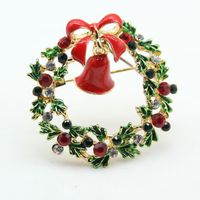 Fashion Christmas Tree Elk Alloy Plating Rhinestones Women's Brooches sku image 18