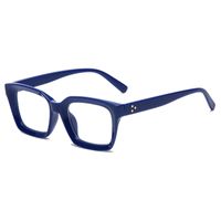 Simple Style Solid Color Pc Square Patchwork Full Frame Optical Glasses main image 2