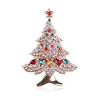 Fashion Christmas Tree Elk Alloy Plating Rhinestones Women's Brooches main image 3