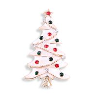 Fashion Christmas Tree Elk Alloy Plating Rhinestones Women's Brooches sku image 2