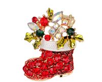 Fashion Christmas Tree Elk Alloy Plating Rhinestones Women's Brooches sku image 4