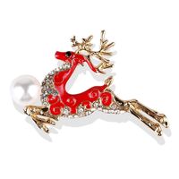 Fashion Christmas Tree Elk Alloy Plating Rhinestones Women's Brooches sku image 10