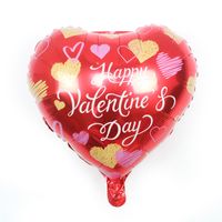 Valentine's Day Letter Heart Shape Aluminum Film Party Balloons 1 Piece main image 3