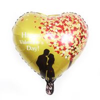 Valentine's Day Letter Heart Shape Aluminum Film Party Balloons 1 Piece main image 2