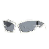 Fashion Color Block Pc Special-shaped Mirror Patchwork Full Frame Men's Sunglasses sku image 6