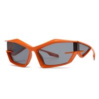 Fashion Color Block Pc Special-shaped Mirror Patchwork Full Frame Men's Sunglasses sku image 4