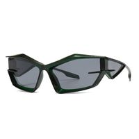 Fashion Color Block Pc Special-shaped Mirror Patchwork Full Frame Men's Sunglasses sku image 5