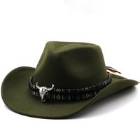 Women's Vintage Style Solid Color Flat Eaves Fedora Hat main image 1