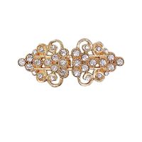 Fashion Flower Butterfly Alloy Inlay Rhinestones Women's Brooches 1 Piece sku image 5