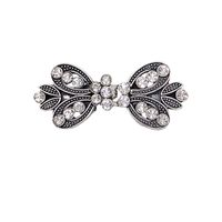 Fashion Flower Butterfly Alloy Inlay Rhinestones Women's Brooches 1 Piece sku image 1