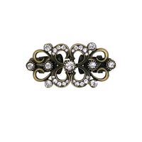 Fashion Flower Butterfly Alloy Inlay Rhinestones Women's Brooches 1 Piece sku image 9