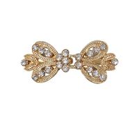 Fashion Flower Butterfly Alloy Inlay Rhinestones Women's Brooches 1 Piece sku image 2