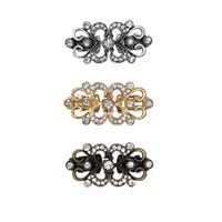 Fashion Flower Butterfly Alloy Inlay Rhinestones Women's Brooches 1 Piece main image 2