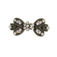 Fashion Flower Butterfly Alloy Inlay Rhinestones Women's Brooches 1 Piece sku image 3