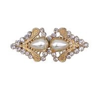 Fashion Flower Butterfly Alloy Inlay Rhinestones Women's Brooches 1 Piece sku image 11