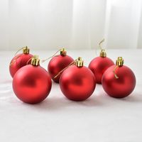 Creative Cartoon Christmas Tree Christmas Decorations Matte Colored Balls sku image 43