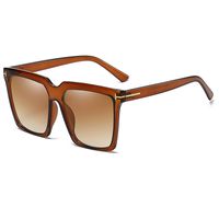 Retro Sweet Solid Color Ac Square Full Frame Sunglasses sku image 6