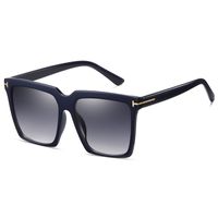 Retro Sweet Solid Color Ac Square Full Frame Sunglasses sku image 2