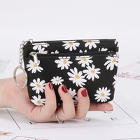 Women's Daisy Pu Leather Zipper Coin Purses sku image 5